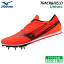 ミズノ MIZUNO エックスファースト3 U1GA258006 陸上 スパイク 短・中・長距離・走幅跳用 初級者 入門 エントリーモデル 土トラック兼用 25...