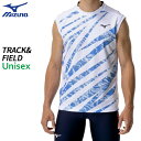 ミズノ MIZUNO MTCドライエアロフロープラクティスシャツ U2MAC01201 ユニセックス 陸上 ウエア ノースリーブ シャツ 汗処理 通気性 吸汗速...