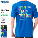 【SALE】ニシスポーツ NISHI アスリートプライドTシャツ 2811A376 ユニセックス ランニング 陸上 ウエア 半袖