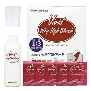 イリヤ ビビッド ホイップ ハイブリーチ セット(1剤10g×5・2剤150ml)