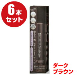 （6本セット）メロス ヘアカバーファンデーション（ダークブラウン）150g