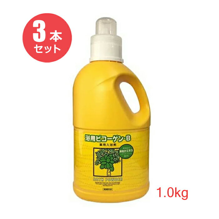 【3本セット】リアル 浴用ビコーゲン BN 1.0kg