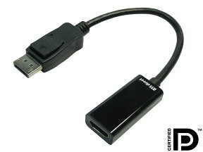 ★ネコポス送料無料★ 4K対応可 Displayport-HDMI 変換アダプタケーブル 0.2m