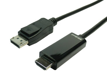 ★ネコポス送料無料★ 4K対応可 2m Displayport-HDMI 変換ケーブル