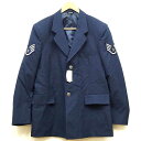 【中古】新品同様◆実物 米空軍 USAF エアフォース ドレスジャケット ワッペン付き♪ミリタリー 制服 ヴィンテージ アメリカ 軍物 軍服