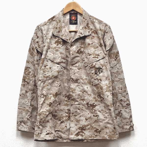 【中古】良好品◆実物 米海軍 USMC MARPAT（マーパット） デジタルカモ ピクセル デザート ジャケット ワッペン無し♪軍物 ミリタリー 迷彩 アーミー ARMY