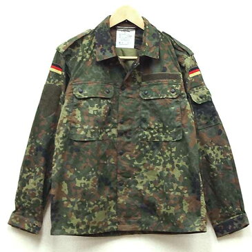 【中古】美品◆実物 ドイツ軍 フレックカモジャケット ヴィンテージ♪軍物 アウター ミリタリー ヨーロピアン ユーロ 迷彩 フィールドジャケット アーミー