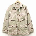 【中古】新品同様◆実物 米軍 3Cカラー デザートカモ BDU ジャケット リップストップ生地♪迷彩 ARMY ミリタリー 米軍 アメリカン アーミー 軍物 NYCO コンバット