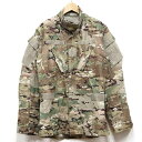 【中古】良好品◆実物 米陸軍 BDU マルチカム エアクルー用コンバットジャケット NOMEXアラミド繊維♪デジタル迷彩 ミリタリー カモ 軍物 装備品 アウトドア アメリカ軍 US