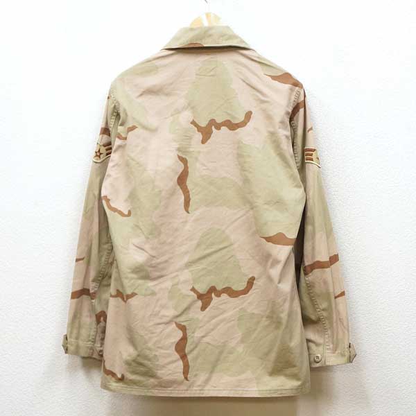 【中古】良好品◆実物 米軍 3Cカラー デザートカモ BDU ジャケット ワッペン付き 1990年製 迷彩 ARMY ミリタリー DESERT CAMO アメリカン アーミー NYCO コンバット 古着 USED