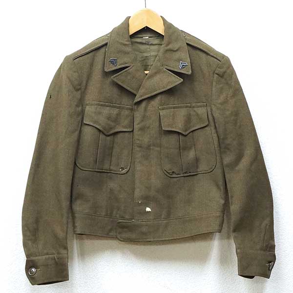 Rakuten - 訳あり ジャンク品【中古】実物 米陸軍 U.SARMY ウール M-1943 アイクジャケット 46年製 ウール ヴィンテージ ドレスジャケット ミリタリー USA 制服 軍服 USED 古着 VINTAGE 40s