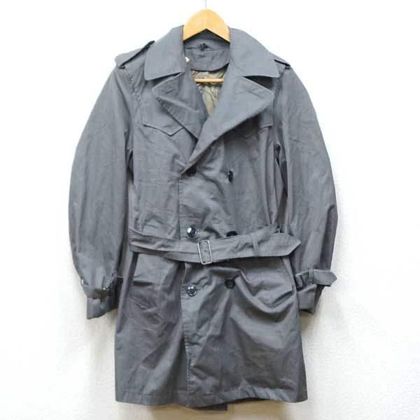 Rakuten - 【中古】実物 イタリア軍 トレンチコート ライナー無し グレー 80年代 ミリタリー ヴィンテージ ユーロ USED 古着 VINTAGE 80s