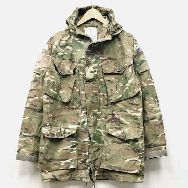 美品◆実物 イギリス軍 MTP コンバットスモック ウインドプルーフ パーカー ミリタリー アウトドア マウンテン 防水 カモ 迷彩 USED 古着 VINTAGE