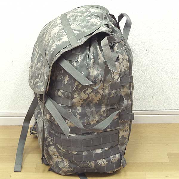 【軍物ジャンク品】【中古】◆実物 米軍 MOLLE II パックシステム ラージリュックサック ACUデジタル カモフラージュ 大型アサルトパック♪バッグ ナイロン ミリタリー 軍物 アウトドア 訳あり