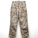 【中古】美品◆実物 米海軍 USMC MARPAT（マーパット） デジタルカモ ピクセル デザート カーゴパンツ♪ミリタリー US ARMY アメリカ コンバット 迷彩 軍パン