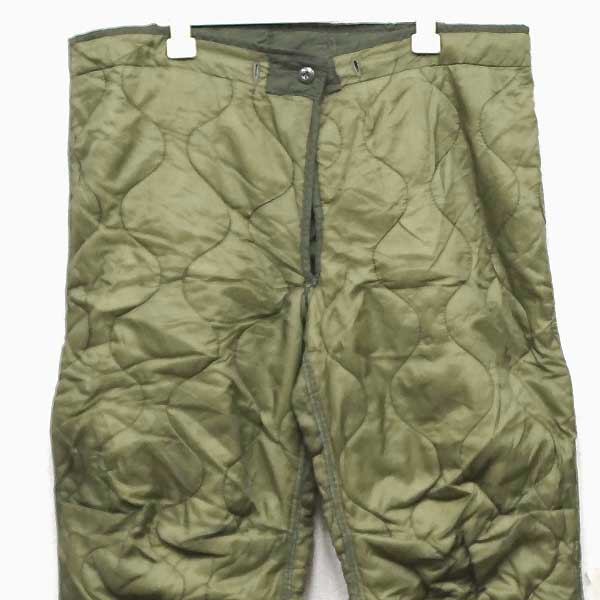 【中古】良好品◆実物 米軍 M-65 フィールドパンツ用 キルティングライナー コールドウェザートラウザー♪ミリタリー アーミー ARMY 防寒 USED 古着