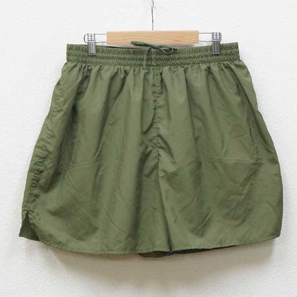 【中古】美品◆実物 米軍 ショートパンツ オリーブ ミリタリー アーミー トレーニングウェア アメリカ 軍用 ショーツ ハーフ ジョギング USED 古着 USA