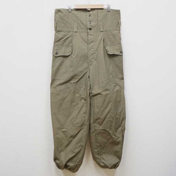 新品◆実物 ベルギー軍 コットンパンツ ハイウエスト ヴィンテージ オリーブ デッドストック ミリタリー ヴィンテージ