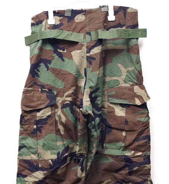 【中古】美品◆実物 米軍 ケミカル オーバーパンツ ウッドランドカモ 迷彩 防護服 アテックス ミリタリー TRNG ONLY アウトドア アメリカ