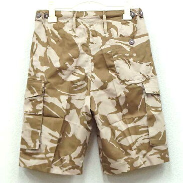 新品◆実物 イギリス軍 デザートDPMカモ ハーフカーゴパンツ 1999年製デッドストック♪カモフラ 迷彩 ミリタリー ショーツ ショート ユーロ コンバット 軍パン