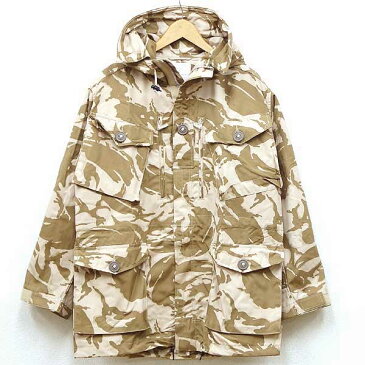 新品◆実物 イギリス軍 スモックデザートDPMカモ パーカー WINDPROOF ウィンドプルーフ♪デッドストック ミリタリー デッドストック アウトドア マウンテン 防水 北欧 レインウェア ユーロ 放出品 迷彩
