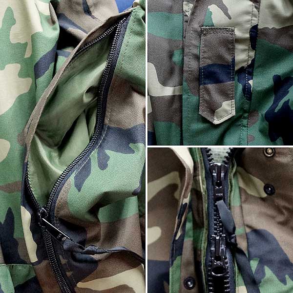 【送料無料】【中古】良好品◆実物 米軍 ECWCS ゴアテックスパーカー ウッドランドカモ GORE-TEX♪ミリタリー 軍物 スキー スノボ アウトドア アメリカ軍 迷彩 マウンテンパーカー US