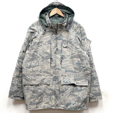 【送料無料】【中古】美品◆実物 米軍 ECWCS タイガーカモ ゴアテックスパーカー ABU GORE-TEX♪デジタル迷彩 ミリタリージャケット 軍物 装備品 スキー スノボ アウトドア アメリカ軍 US