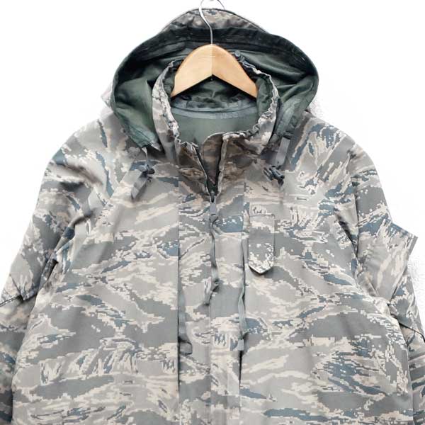 【送料無料】【中古】美品◆実物 米軍 ECWCS タイガーカモ ゴアテックスパーカー ABU GORE-TEX♪デジタル迷彩 ミリタリージャケット 軍物 装備品 スキー スノボ アウトドア アメリカ軍 US