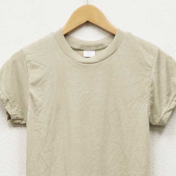 【中古】実物 米軍 インナー ポリエステル Tシャツ アンダーシャツ ベージュ ミリタリー US インナー
