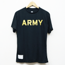 【軍物ジャンク品】【中古】実物 米軍 US.ARMY Tシャツ ブラック ミリタリー インナー クルーネック アーミー アメリカ 半袖 古着 トップス インナー...