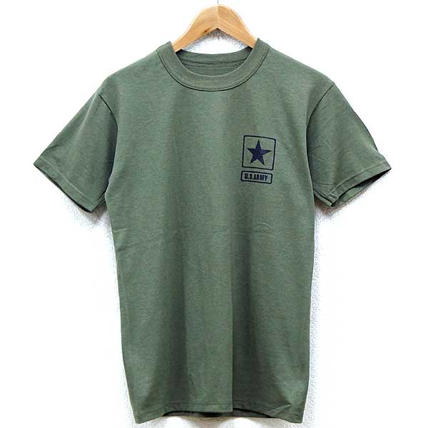 新品◆米軍 SOFFE製Tシャツ ARMYプリント オリーブ♪ミリタリー デッドストック インナー 半袖 軍物 アメリカ アーミー