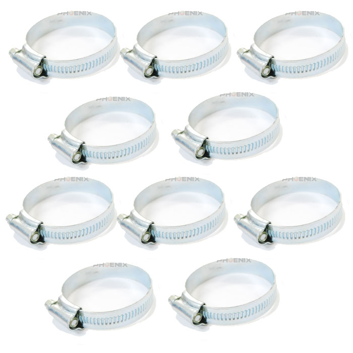 マフラー バンド 幅12mm 35Φ~51Φ 10個 バイク クルマ 作業車等の汎用 エア フィルター クランプ ホース