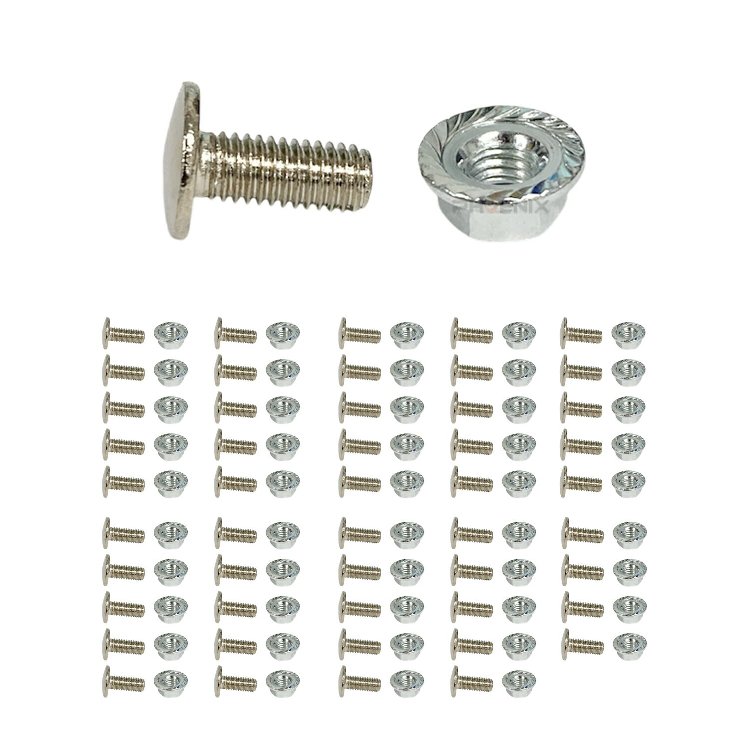 リベット スタッズ 50個 ATV 四輪バギー モンキー DAX シート 鋲 シルバー バイク カスタム 部品