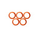 銅ワッシャー M10 外径 15mm 5枚 セット ガスケット 平ワッシャー 銅リング バイク用品 汎用 漏れ止め 油圧ホース バンジョーボルト キャリパー カー用品 補充 交換