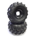タイヤ ホイール 8インチ 4穴 左右 2本セット 18×9.5-8 ATV 四輪バギー など チューブレス バイク 汎用