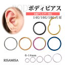 ボディピアス 18G 16G 14G セグメントリング 軟骨ピアス 金属アレルギー 対応 サージカルステンレス ワンタッチピアス レディース メンズ セグメント...