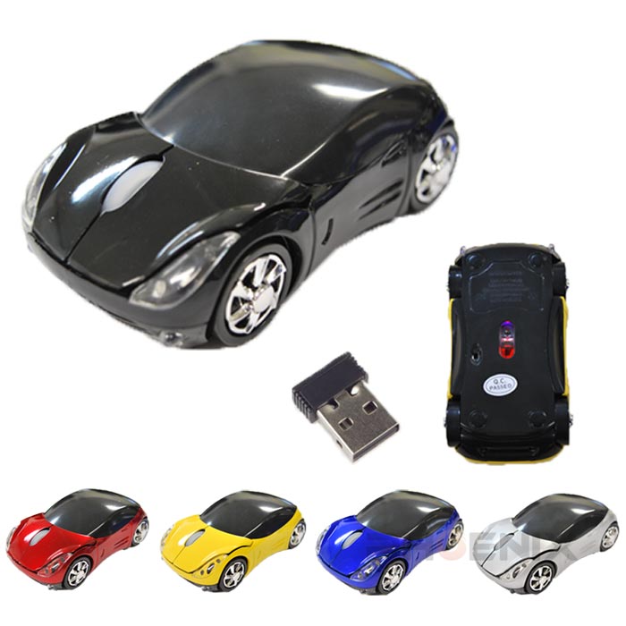 マウス ワイヤレス 車型 無線 光学式 USB コードレス 