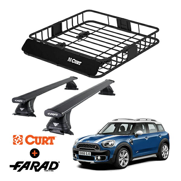 CURT製 ルーフラック ＋ FARAD ルーフバー 2本セット ベースキャリアキット 国際認証 TUV ミニ クロス..