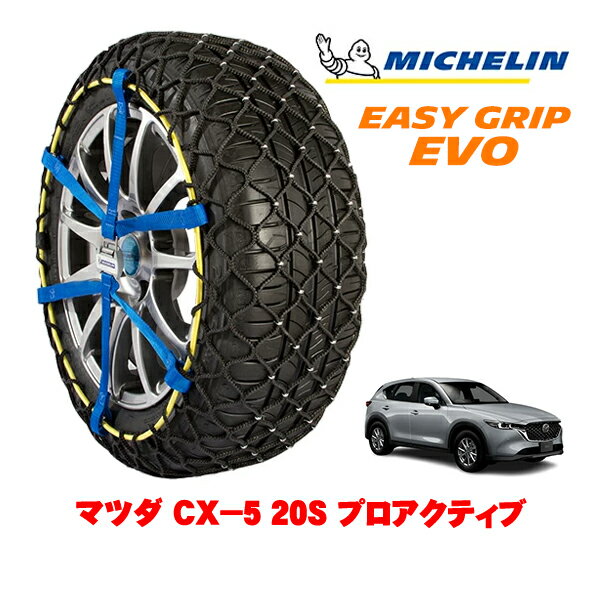 MICHELIN 正規品ミシュラン スノーチェーン イージーグリップ EVO サイズ14 225/65R17 17インチ スノーソックス タイヤ チェーン 非金属 マツダ CX－5 KF系 20S プロアクティブ 6BA-KFEP