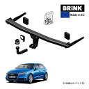 【BRINK 正規品】 スワンネック ヒッチメンバー アウディ A3 セダンスポーツバック 8VS/8VM 13-21y (平成25年5月~令和3年8月) 最大牽引力 2000kg ブリンク トウバー マウント(2)