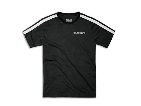 " メーカードゥカティ 品名Tシャツ 管理番号J00745 品番987710944 内容1着 仕様Ducati Heritage/黒 Tシャツ/サイズ：M 説明Heritage Tシャツは、暑い日でも涼しく快適な着心地が自慢のピュアコットン製です。控えめでありながら現代的なパウダーブルーの色合いで、すっきりとしたシルエットを引き立ててくれるので幅広い着こなしが可能です。袖のホワイトストライプがデザインに躍動感を与え、スポーティでありながら洗練されたカプセルコレクションのスタイルに沿った上品なコントラストを生み出しています。Ducati創業100周年記念コレクションの一環として、Heritage Tシャツは、ジウジアーロのデザインによるロゴをモチーフに、現代的なフィット感と時代を超えたアイデンティティで定番ウェアの定義を新たにします。 サイズ：M 素材：綿100％ ※サイズ感の相違による責任追及ならびに返品、交換はお受けできません。 ＊商品はメーカー純正品となります。 備考※画像はイメージです。 適合車種汎用品 適合条件 発送方法ヤマト運輸 宅急便 梱包サイズ 重量 注意事項 検索用コード："