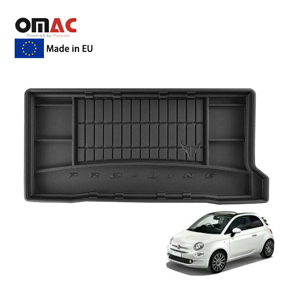 FIAT - 【OMAC 正規品】 プレミアムラゲッジマット オールウェザー ラゲッジトレイ フィアット FIAT 500 312系 チンクエチェント