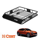 【CURT 正規品】ルーフラック ルーフバスケット ルーフキャリア 18115 パウダーコート仕上げ マットブラック 内寸サイズ 105cm×94cm×14cm...