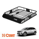 【CURT 正規品】ルーフラック ルーフバスケット ルーフキャリア 18115 パウダーコート仕上げ マットブラック 内寸サイズ 105cm×94cm×14cm...