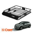 【CURT 正規品】ルーフラック ルーフバスケット ルーフキャリア 18115 パウダーコート仕上げ マットブラック 内寸サイズ 105cm×94cm×14cm...