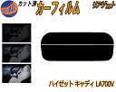 リアガラスのみ (s) ハイゼット キャディ LA700V カット済みカーフィルム カット済スモーク スモークフィルム リアゲート窓 5% 15% 26% 成形...