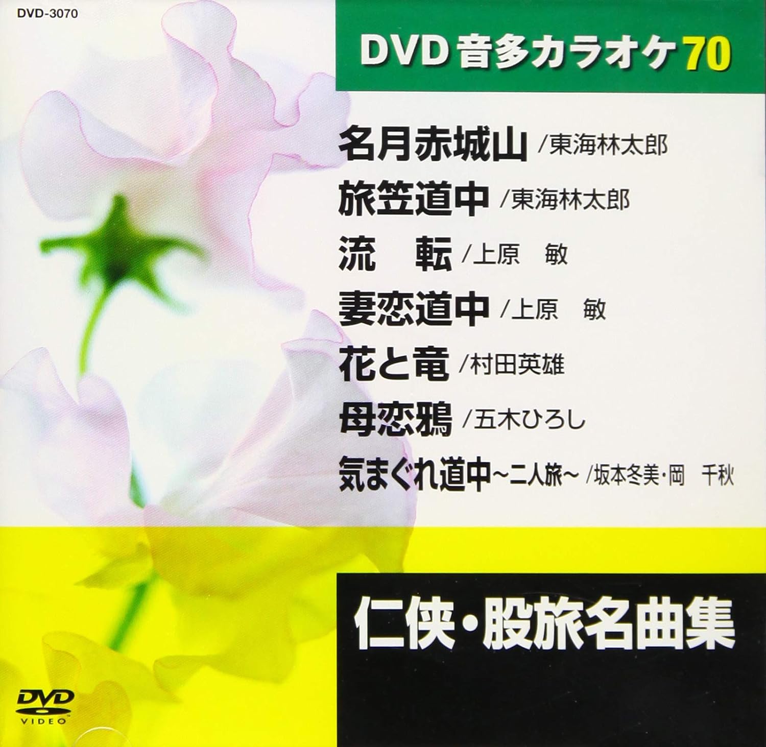 任侠・股旅名曲集 カラオケDVD（模範歌唱）