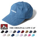 キャップ BEN DAVIS ベンデイビス 帽子 BDW-9433A オリジナル シシュウローキャップ THE ORIGINAL LOW CAP ネコポス メー...