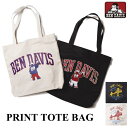 トートバッグ BEN DAVIS ベンデイビス BDW-8226 BDW-8227 プリントトートバック コットントート キャンバス ペインティング PRINT TOTE BAG バック かばん カバン 鞄 ネコポス メール便送料無料 新生活 母の日 引っ越し プレゼント