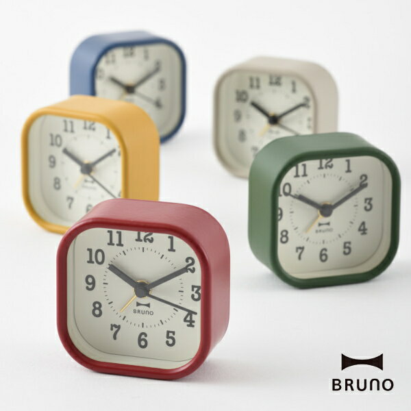 置き時計 BRUNO ブルーノ BCA014 スクエ